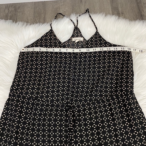 UO Silence + Noise Black Button Racerback Romper - Picture 8 of 10